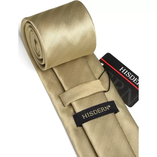 HISDERN Ties for Men Solid Houndstooth Neckties Handkerchief Formal Business Tie &amp; Pocket Square Set Wedding Party