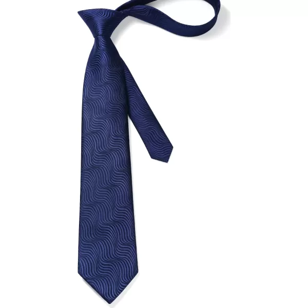 HISDERN Ties for Men Solid Houndstooth Neckties Handkerchief Formal Business Tie &amp; Pocket Square Set Wedding Party