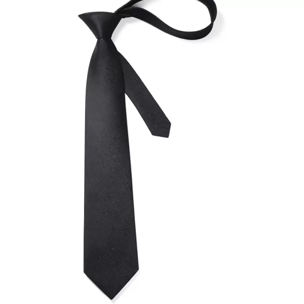 HISDERN Ties for Men Solid Houndstooth Neckties Handkerchief Formal Business Tie &amp; Pocket Square Set Wedding Party