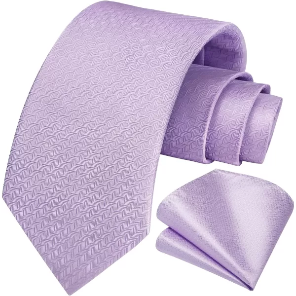 HISDERN Ties for Men Solid Houndstooth Neckties Handkerchief Formal Business Tie &amp; Pocket Square Set Wedding Party