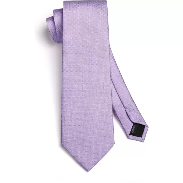 HISDERN Ties for Men Solid Houndstooth Neckties Handkerchief Formal Business Tie &amp; Pocket Square Set Wedding Party