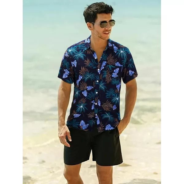 Hawaiian Shirt for Men Short Sleeve Button Down Shirt Men Casual Summer Tropical Beach Aloha Shirts for Men Hawaii Party