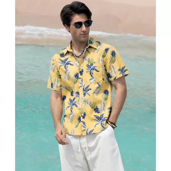 Hawaiian Shirt for Men Short Sleeve Button Down Shirt Men Casual Summer Tropical Beach Aloha Shirts for Men Hawaii Party