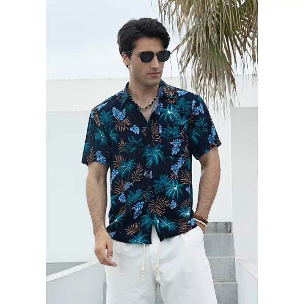 Hawaiian Shirt for Men Short Sleeve Button Down Shirt Men Casual Summer Tropical Beach Aloha Shirts for Men Hawaii Party