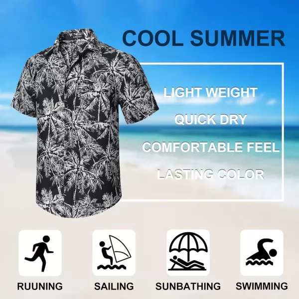 Hawaiian Shirt for Men Short Sleeve Button Down Shirt Men Casual Summer Tropical Beach Aloha Shirts for Men Hawaii Party