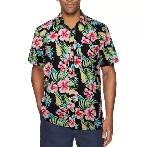 Hawaiian Shirt for Men Short Sleeve Button Down Shirt Men Casual Summer Tropical Beach Aloha Shirts for Men Hawaii Party)