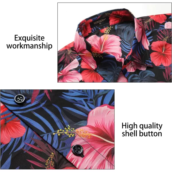 Hawaiian Shirt for Men Short Sleeve Button Down Shirt Men Casual Summer Tropical Beach Aloha Shirts for Men Hawaii Party)