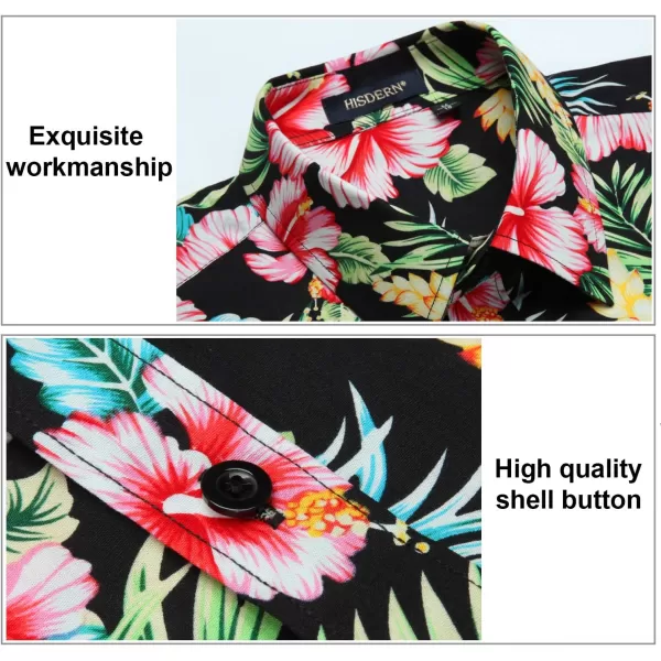 Hawaiian Shirt for Men Short Sleeve Button Down Shirt Men Casual Summer Tropical Beach Aloha Shirts for Men Hawaii Party)