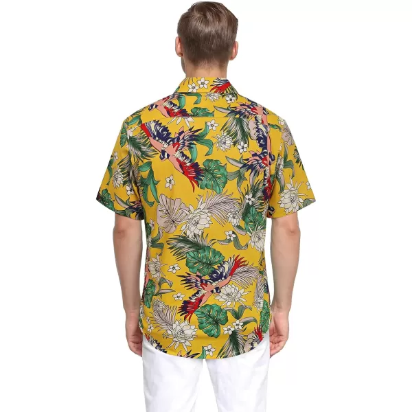 Hawaiian Shirt for Men Short Sleeve Button Down Shirt Men Casual Summer Tropical Beach Aloha Shirts for Men Hawaii Party