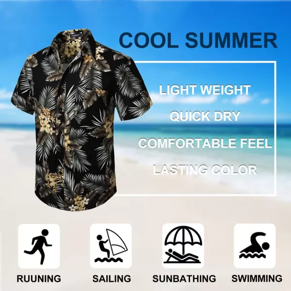 Hawaiian Shirt for Men Short Sleeve Button Down Shirt Men Casual Summer Tropical Beach Aloha Shirts for Men Hawaii Party