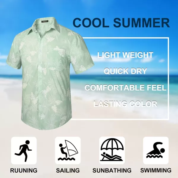 Hawaiian Shirt for Men Short Sleeve Button Down Shirt Men Casual Summer Tropical Beach Aloha Shirts for Men Hawaii Party