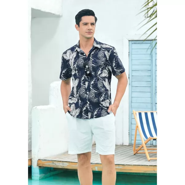 Hawaiian Shirt for Men Short Sleeve Button Down Shirt Men Casual Summer Tropical Beach Aloha Shirts for Men Hawaii Party
