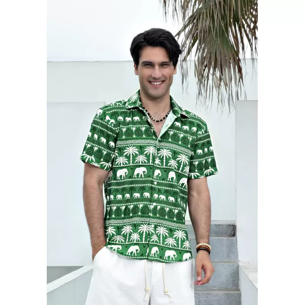 Hawaiian Shirt for Men Short Sleeve Button Down Shirt Men Casual Summer Tropical Beach Aloha Shirts for Men Hawaii Party