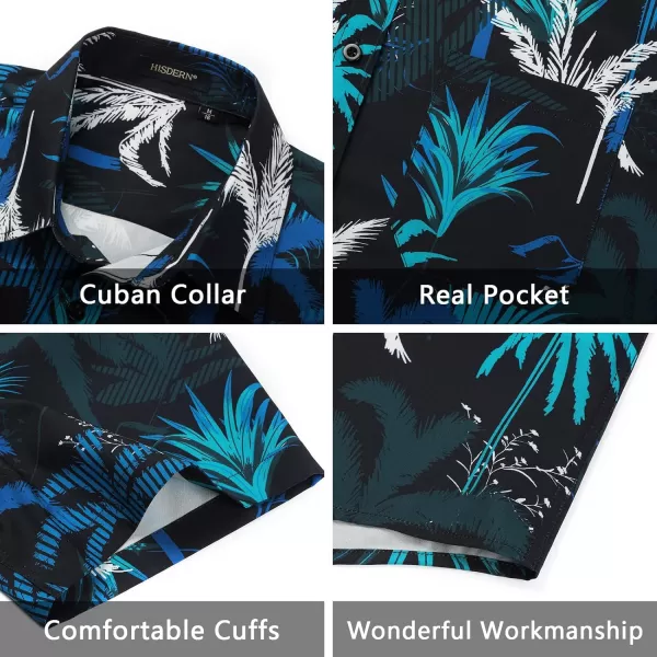 Men's Hawaiian Shirts Short Sleeve Floral Tropical Aloha Shirt Casual Summer Button Down Holiday Beach Shirt with Pocket