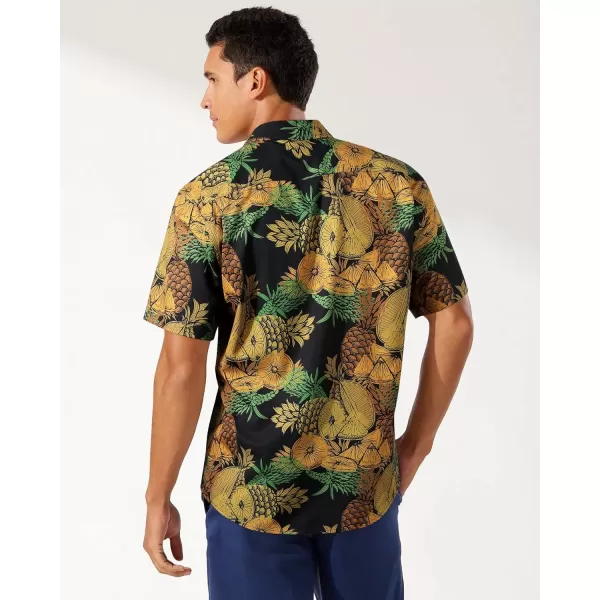 Men's Hawaiian Shirts Short Sleeve Floral Tropical Aloha Shirt Casual Summer Button Down Holiday Beach Shirt with Pocket