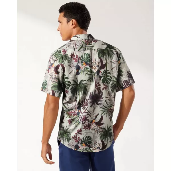 Men's Hawaiian Shirts Short Sleeve Floral Tropical Aloha Shirt Casual Summer Button Down Holiday Beach Shirt with Pocket