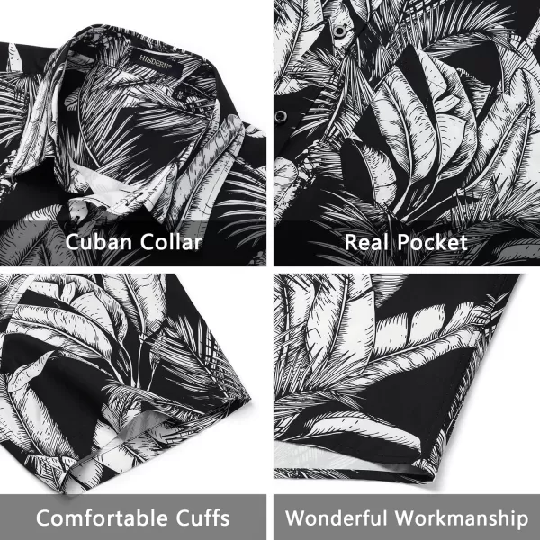 Men's Hawaiian Shirts Short Sleeve Floral Tropical Aloha Shirt Casual Summer Button Down Holiday Beach Shirt with Pocket