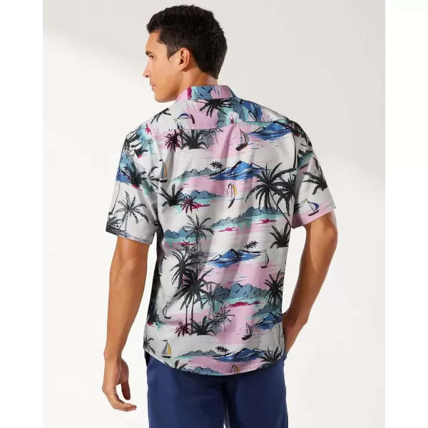 Men's Hawaiian Shirts Short Sleeve Floral Tropical Aloha Shirt Casual Summer Button Down Holiday Beach Shirt with Pocket