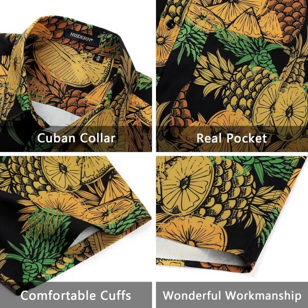 Men's Hawaiian Shirts Short Sleeve Floral Tropical Aloha Shirt Casual Summer Button Down Holiday Beach Shirt with Pocket