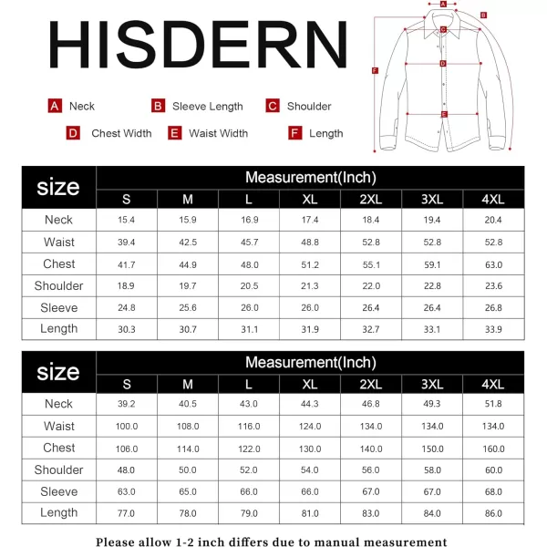 Men's Solid Long Sleeve Dress Shirt with Matching Tie and Handkerchief Set Classic Button Down Formal Business Shirts