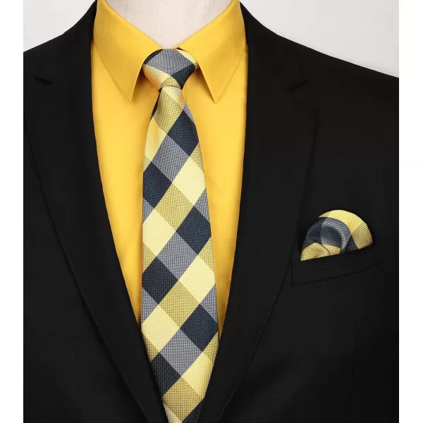 Men's Solid Long Sleeve Dress Shirt with Matching Tie and Handkerchief Set Classic Button Down Formal Business Shirts