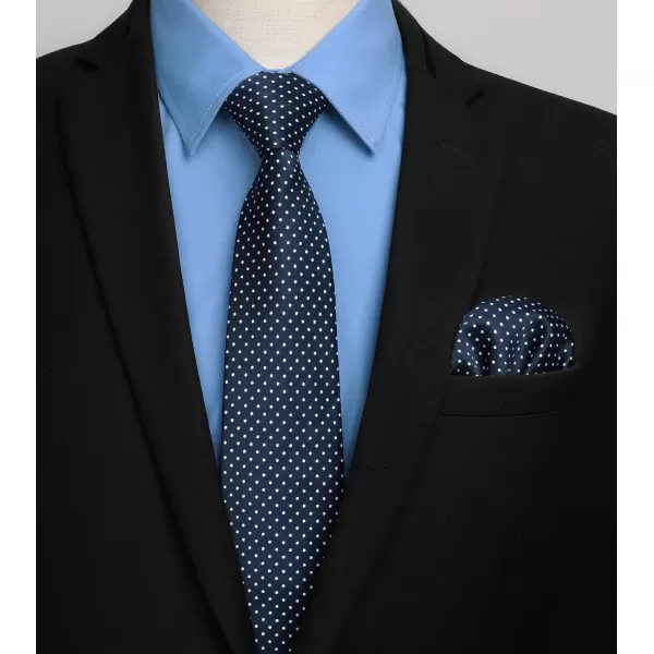 Men's Solid Long Sleeve Dress Shirt with Matching Tie and Handkerchief Set Classic Button Down Formal Business Shirts
