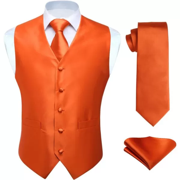 HISDERN 3PC Men's Paisley Floral Jacquard Suit Vest &amp; Necktie and Pocket Square Formal Waistcoat for Tuxedo Wedding Party