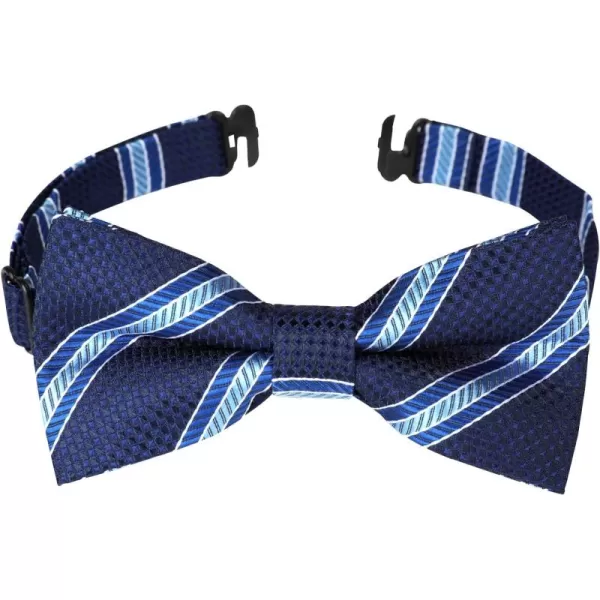 HISDERN Bow Ties for Boys Pre Tied Toddler Bow Tie Adjustable Kids Bowties Clip On Fun Patterned Bowties for Wedding Party