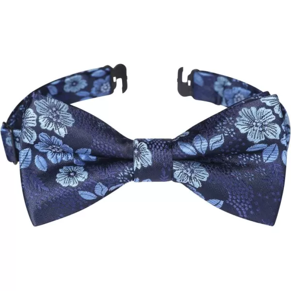 HISDERN Bow Ties for Boys Pre Tied Toddler Bow Tie Adjustable Kids Bowties Clip On Fun Patterned Bowties for Wedding Party