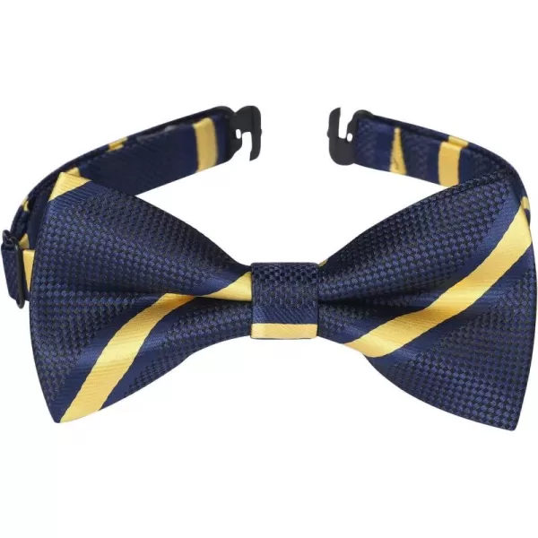 HISDERN Bow Ties for Boys Pre Tied Toddler Bow Tie Adjustable Kids Bowties Clip On Fun Patterned Bowties for Wedding Party