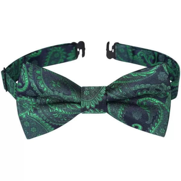 HISDERN Bow Ties for Boys Pre Tied Toddler Bow Tie Adjustable Kids Bowties Clip On Fun Patterned Bowties for Wedding Party