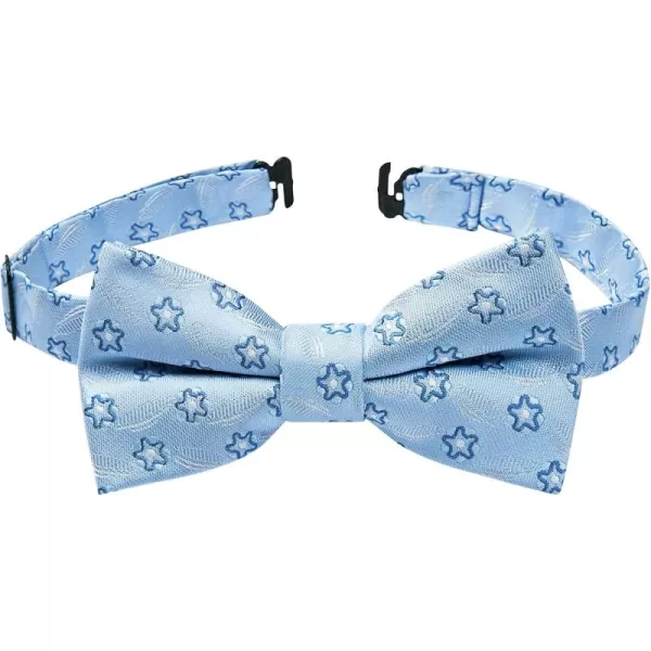 HISDERN Bow Ties for Boys Pre Tied Toddler Bow Tie Adjustable Kids Bowties Clip On Fun Patterned Bowties for Wedding Party
