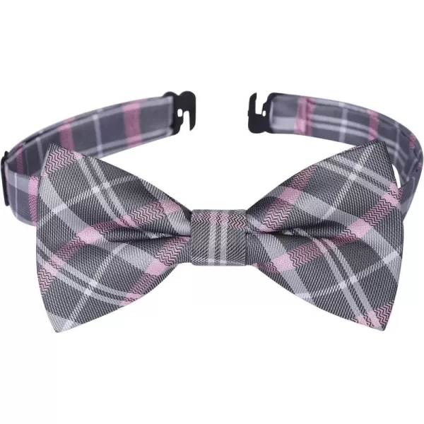 HISDERN Bow Ties for Boys Pre Tied Toddler Bow Tie Adjustable Kids Bowties Clip On Fun Patterned Bowties for Wedding Party