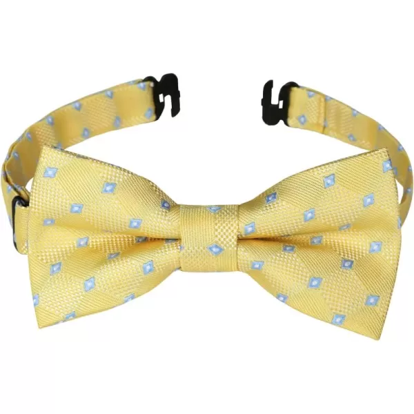 HISDERN Bow Ties for Boys Pre Tied Toddler Bow Tie Adjustable Kids Bowties Clip On Fun Patterned Bowties for Wedding Party