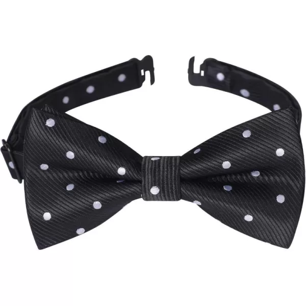HISDERN Bow Ties for Boys Pre Tied Toddler Bow Tie Adjustable Kids Bowties Clip On Fun Patterned Bowties for Wedding Party