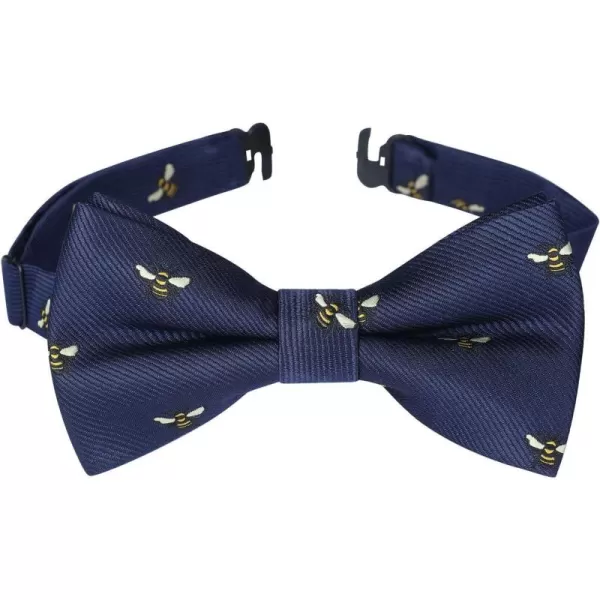 HISDERN Bow Ties for Boys Pre Tied Toddler Bow Tie Adjustable Kids Bowties Clip On Fun Patterned Bowties for Wedding Party