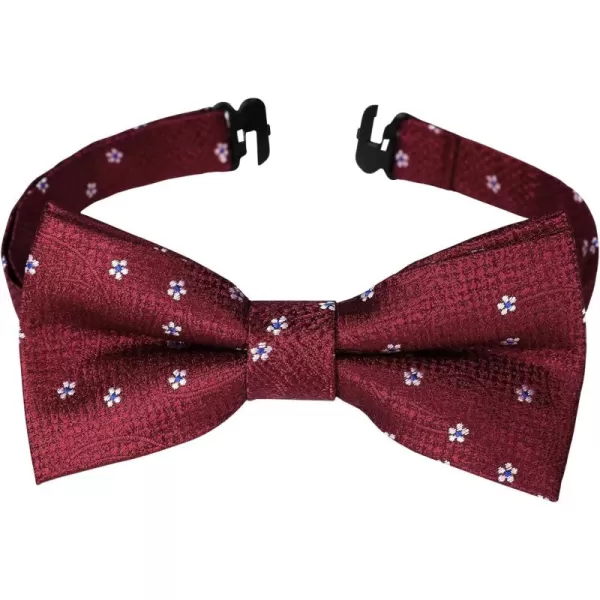 HISDERN Bow Ties for Boys Pre Tied Toddler Bow Tie Adjustable Kids Bowties Clip On Fun Patterned Bowties for Wedding Party