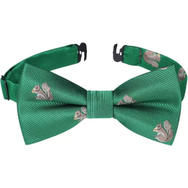 HISDERN Bow Ties for Boys Pre Tied Toddler Bow Tie Adjustable Kids Bowties Clip On Fun Patterned Bowties for Wedding Party