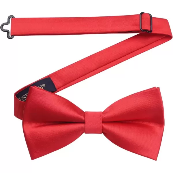 HISDERN Bow Ties for Men Pretied Bowties Classic Formal Business Bow Tie Adjustable Tuxedo Bowtie for Wedding Party