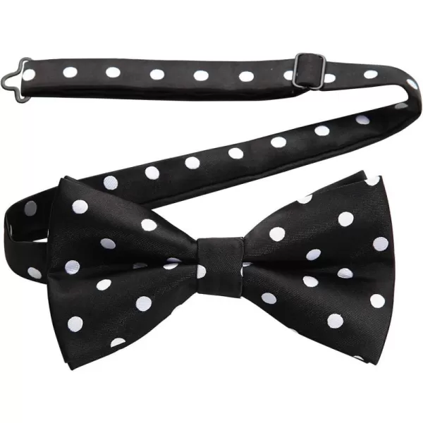 HISDERN Bow Ties for Men Pretied Bowties Classic Formal Business Bow Tie Adjustable Tuxedo Bowtie for Wedding Party
