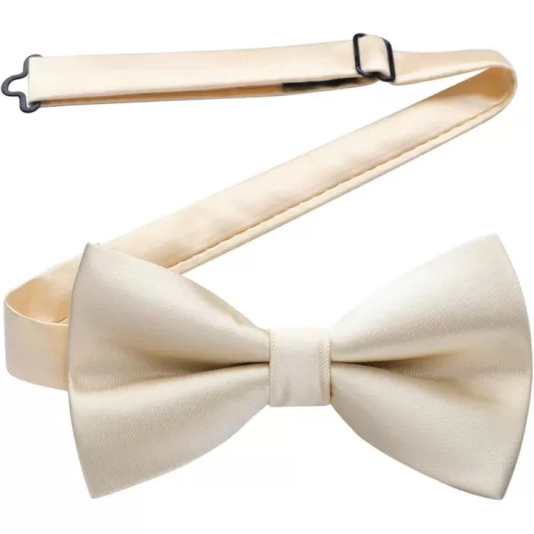HISDERN Bow Ties for Men Pretied Bowties Classic Formal Business Bow Tie Adjustable Tuxedo Bowtie for Wedding Party