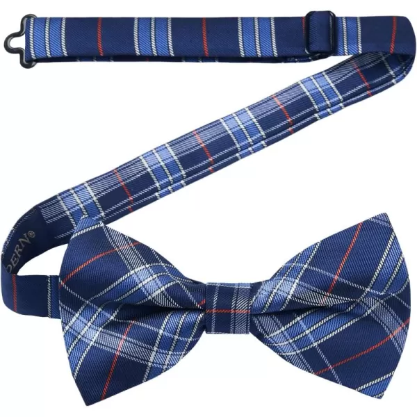 HISDERN Bow Ties for Men Pretied Bowties Classic Formal Business Bow Tie Adjustable Tuxedo Bowtie for Wedding Party