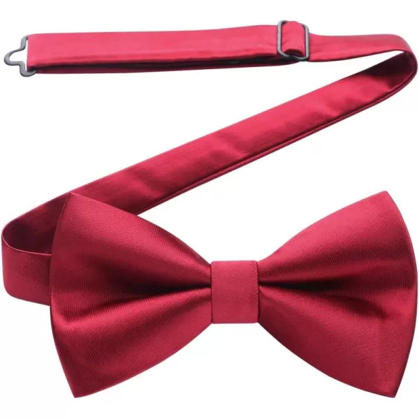 HISDERN Bow Ties for Men Pretied Bowties Classic Formal Business Bow Tie Adjustable Tuxedo Bowtie for Wedding Party