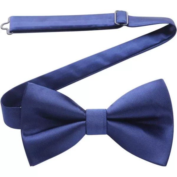 HISDERN Bow Ties for Men Pretied Bowties Classic Formal Business Bow Tie Adjustable Tuxedo Bowtie for Wedding Party