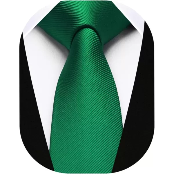 HISDERN Ties for Men 2.17'' Skinny Solid Color Necktie Formal Busines Woven Satin Thin Silk Silm Mens Tie Wedding Party