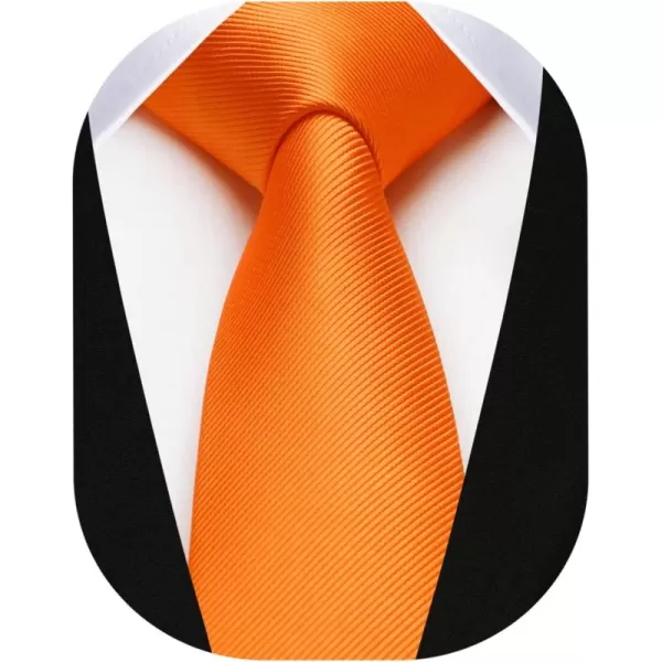 HISDERN Ties for Men 2.17'' Skinny Solid Color Necktie Formal Busines Woven Satin Thin Silk Silm Mens Tie Wedding Party