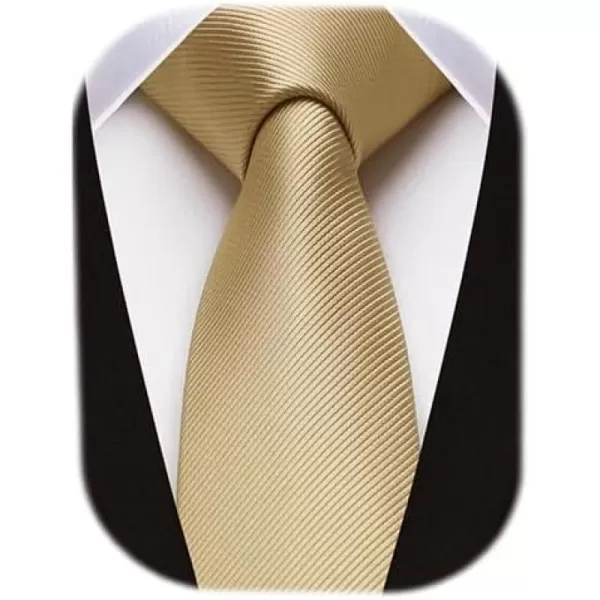HISDERN Ties for Men 2.17'' Skinny Solid Color Necktie Formal Busines Woven Satin Thin Silk Silm Mens Tie Wedding Party