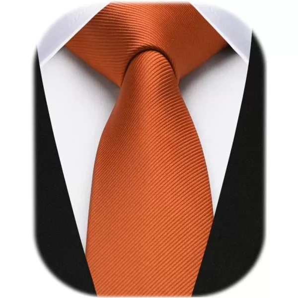 HISDERN Ties for Men 2.17'' Skinny Solid Color Necktie Formal Busines Woven Satin Thin Silk Silm Mens Tie Wedding Party