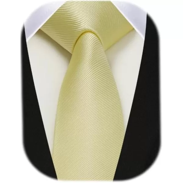 HISDERN Ties for Men 2.17'' Skinny Solid Color Necktie Formal Busines Woven Satin Thin Silk Silm Mens Tie Wedding Party