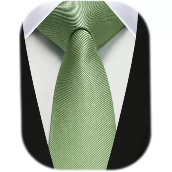 HISDERN Ties for Men 2.17'' Skinny Solid Color Necktie Formal Busines Woven Satin Thin Silk Silm Mens Tie Wedding Party